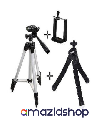 Tripod Stand with Flexible Tripod & Mobile Holder